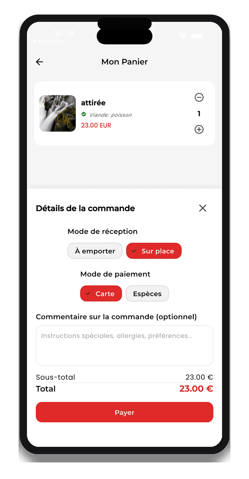 Paiement sécurisé